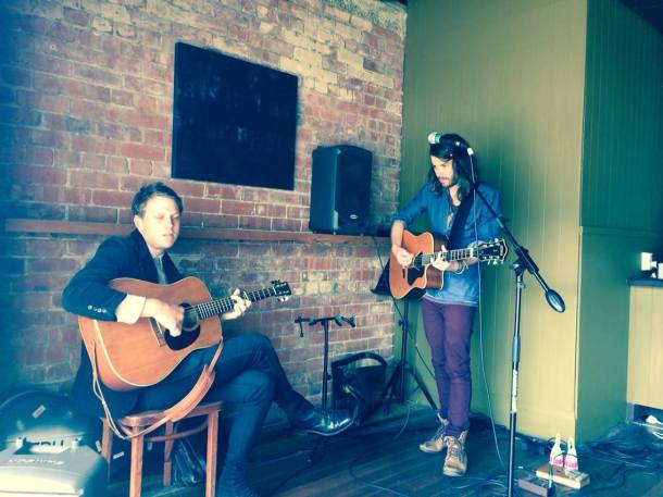 "Josh (on the left touring from Brisbane) was to die for....his use of dynamics was the best we've ever seen from an acoustic artist at the Riverside...and Tim from Wgtn (on the right) will be back for sure...an inside outside gig on the deck this arvo was a real pleasure." - Riverside Bar, Wanganui